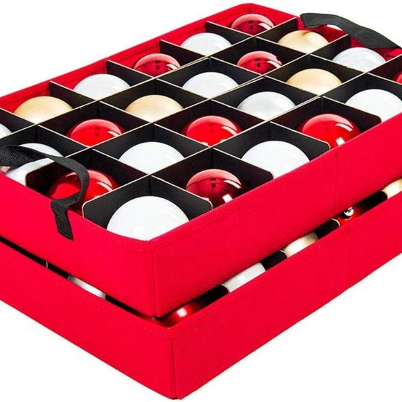 Bags [Christmas Ornament Storage Box with Dividers] - (Holds 48 Ornaments‎ - Picture 5 of 9